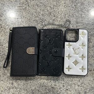 Luxury Black and White Phone Case Set